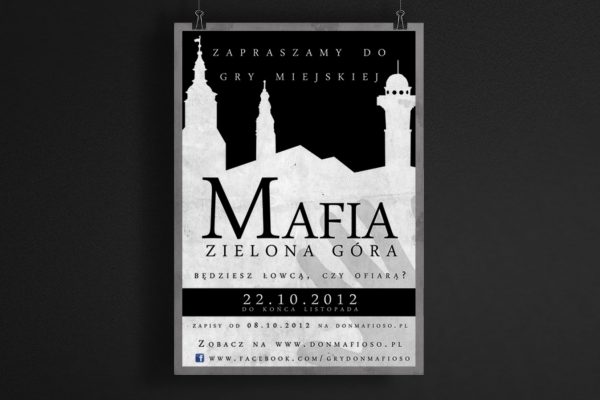 Mafia, gra miejska - plakat Zielona Góra